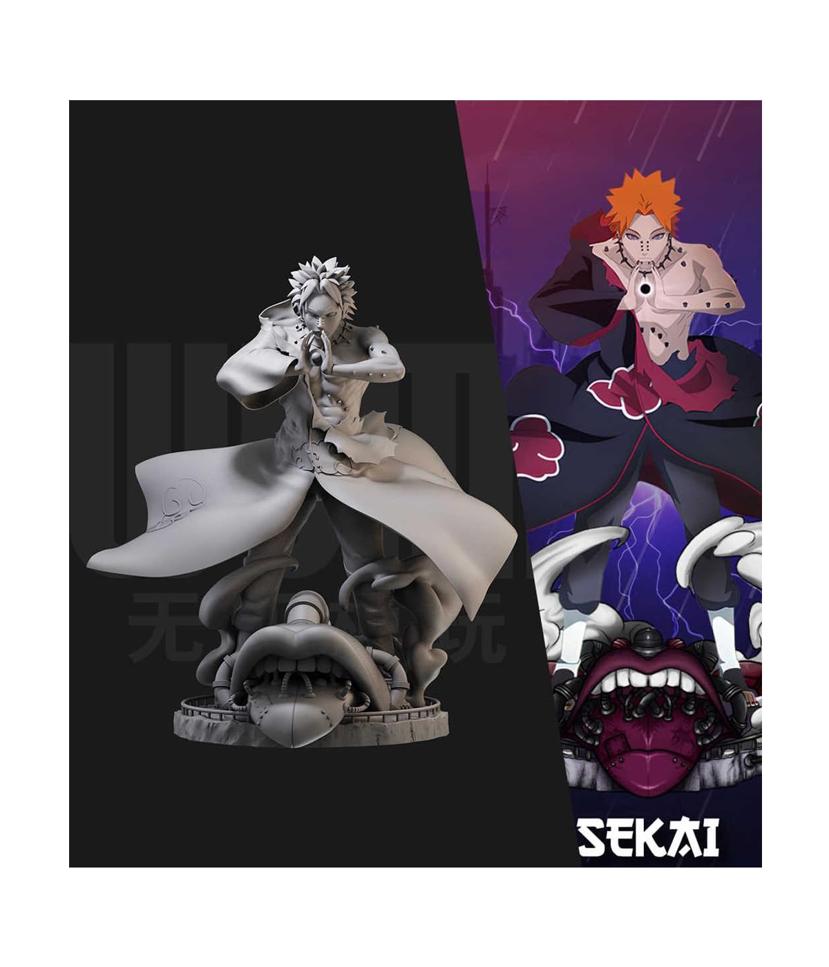 Amazon | 1/24ペイン火影忍者18スケールGKホワイトフィギュア3 D